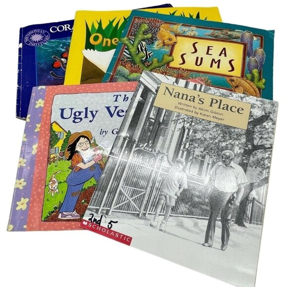 set of 5 children's books bedtime story time youth random paperback 1994-99 READ - Picture 1 of 6